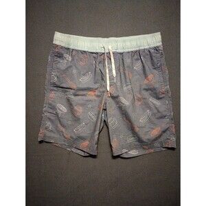 Men’s Depart West Swim Trunks Small Pockets BBQ Themed
